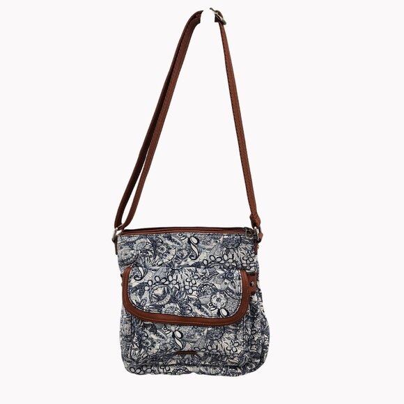 Sakroots Artist Circle Crossbody Bag Floral Print 11x10 Shoulder Purse NWOT - Picture 3 of 12